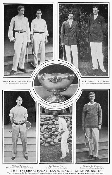 LAWN TENNIS, 1902. Illustrations from an American newspaper of 1902