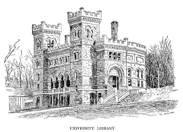 LEHIGH UNIVERSITY, 1888. The university library at Lehigh University in Bethlehem, Pennsylvania