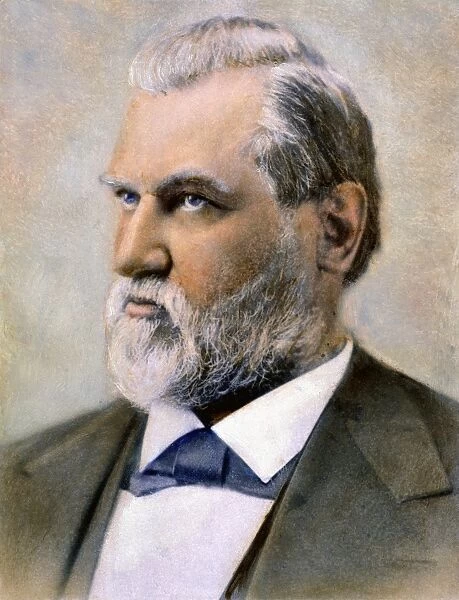 LELAND STANFORD (1824-1893). American railroad builder and politician