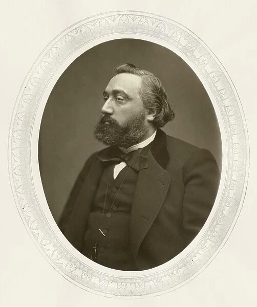 LEON GAMBETTA (1838-1882). French politician. Woodburytype, 1882, after a photograph