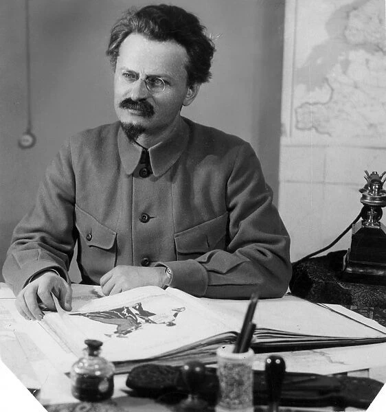 LEON TROTSKY (1879-1940). N Lev Davidovich Bronstein. Russian Communist leader