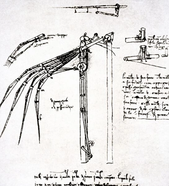 Leonardo da Vinci. Flying machine