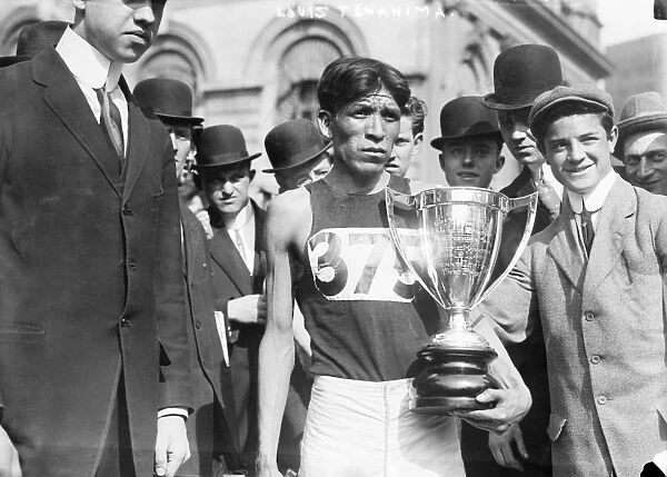 LEWIS TEWANIMA (1888-1969). American Hopi Indian Olympic runner