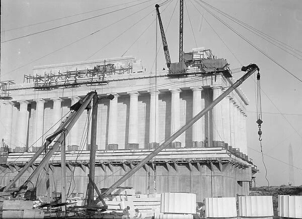 LINCOLN MEMORIAL, c1915. The Lincoln Memorial under construction in Washington, D