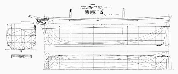Lines of the New England merchant brigs Powhatan and Pocahontas, built at Newburyport, Massachusetts, 1829-1830