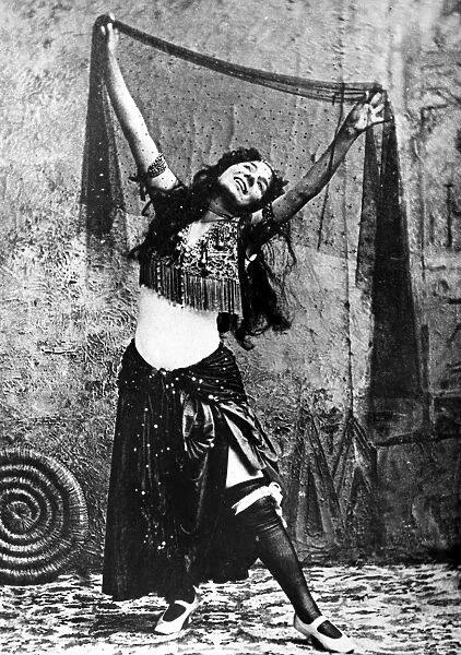 LITTLE EGYPT. The exotic dancer photographed at the 1893 Columbian Exposition in Chicago