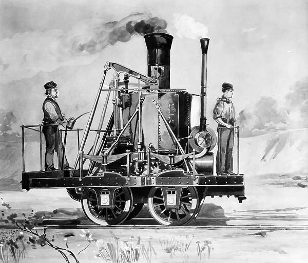 LOCOMOTIVE, 1832. The locomotive Atlantic, of the Baltimore and Ohio Railroad