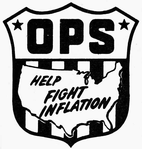 Logo for the Office of Price Stabilization, established in the United States in 1951 to control prices during the Korean War