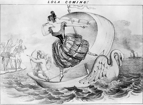 LOLA MONTEZ (1818?-1861). Nee Marie Dolores Eliza Rosanna Gilbert. Irish dancer and adventuress