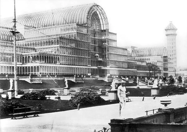 LONDON: CRYSTAL PALACE. Built in Hyde Park in 1851, re-erected 1852-53 in Sydenham