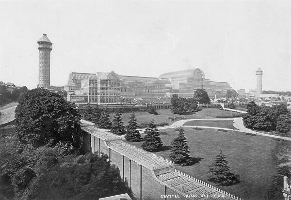 LONDON: CRYSTAL PALACE. Built in Hyde Park in 1851, re-erected 1852-53 in Sydenham