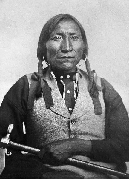 LONE WOLF (c1820-1879). Native American chief of the Kiowa tribe. Photograph by William S