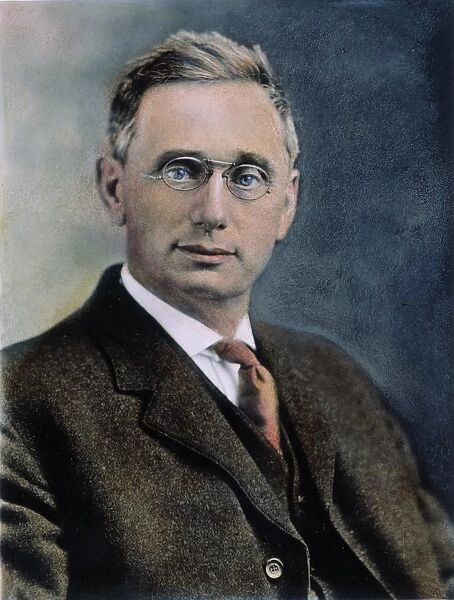 LOUIS DEMBITZ BRANDEIS (1856-1941). American jurist: oil over a photograph, n. d