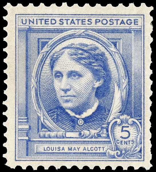 LOUISA MAY ALCOTT (1832-1888). American author. U. S. commemorative postage stamp, 1940
