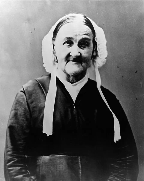 LOUISA WHITMAN (1795-1873). Mother of Walt Whitman. Photograph, c1870