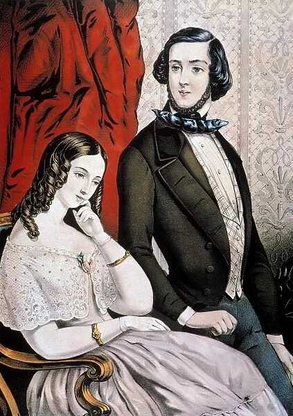 LOVERS QUARREL, 1846. Lithograph by Nathaniel Currier