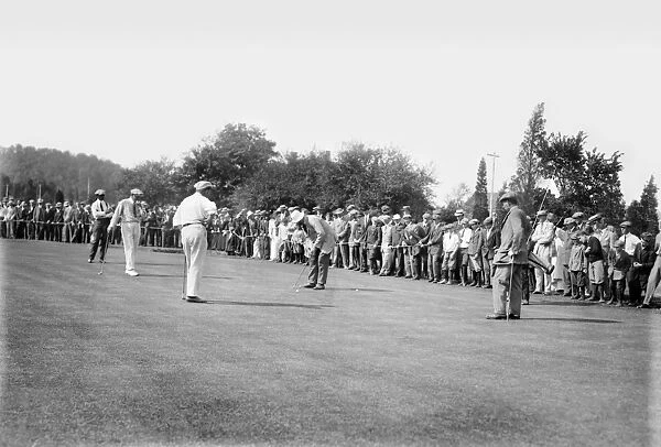 LOW, SMITH, RAY & VARDON. Left ro right: Golfers George Lowe, Alex Smith, Ted Ray