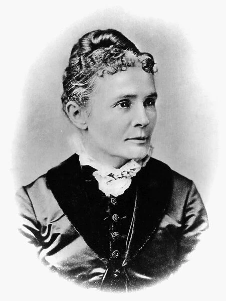 LUCRETIA GARFIELD (1832-1918). Wife of President James A. Garfield. Photographed c1881