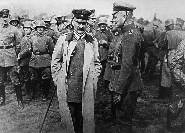 LUDENDORFF & RICHTHOFEN. German general Erich Ludendorff (left) with German aviator