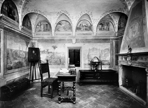LUDOVICO ARIOSTO (1474-1533). Italian poet. Photograph of the interior of Ariostos study
