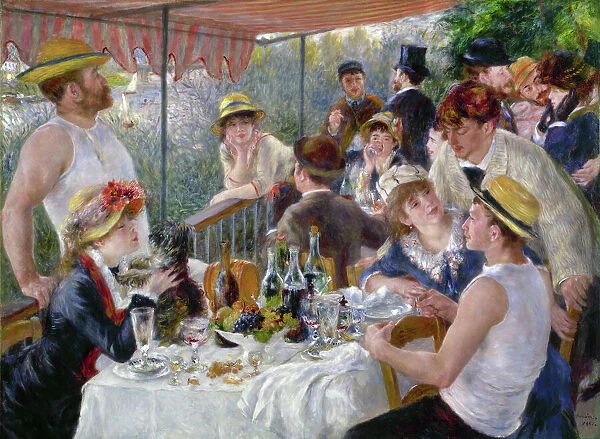 Luncheon of the Boating Party. Oil on canvas by Pierre-Auguste Renoir, 1880-81