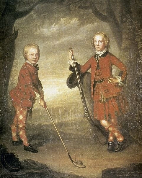 THE MACDONALD BROTHERS. Sir James Macdonald (1741-1765) (right) and Sir Alexander Macdonald