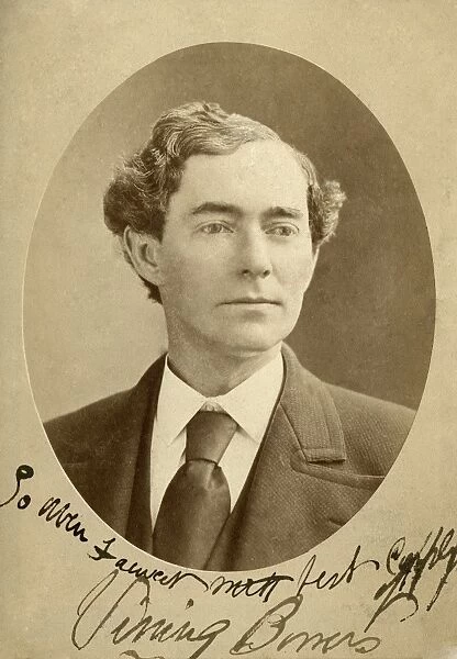 MAN, 1874. Portrait of an American man. Photograph, 1874