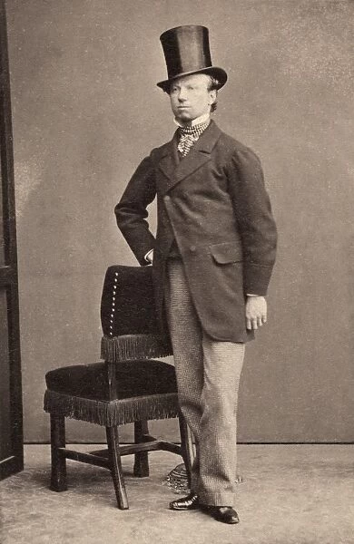 MAN, c1870. Carte-de-visite portrait of a man, c1870