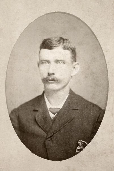 MAN, c1880. Portrait of a man. Carte de visite from a photography studio in Ottawa