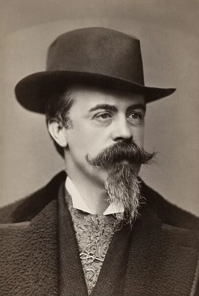 MAN, c1890. Portrait of a man photographed by J. Woods studio on the Bowery in New York City