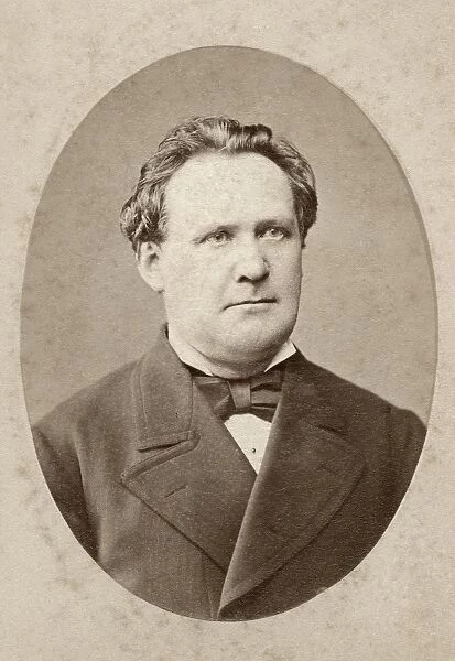 MAN, c1890. Portrait of a man, photographed by the studio of Jacques Pilartz in Bad Kissingen
