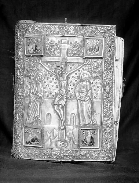 MANUSCRIPT COVER. Cover of an illuminated manuscript at Saint Catherines Monastery