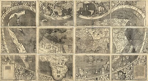 MAP: WALDSEEMUELLER, 1507. Universalis Cosmographia Secundum Ptholomaei Traditionem