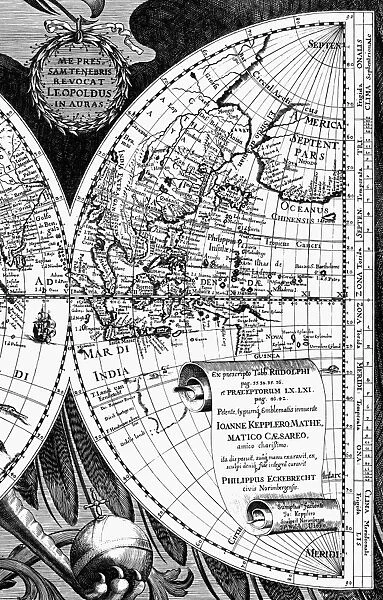 MAP OF THE WORLD, 1630. Detail of the Western Pacific from Philipp Eckbrecht s