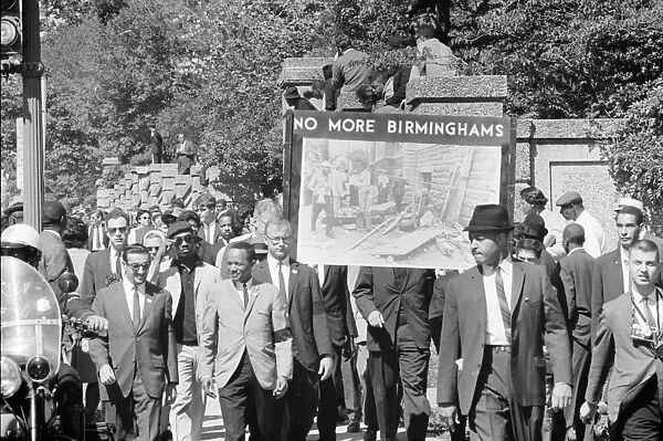 March in Washington, D. C. conducted by the Congress of Racial Equality (CORE), 22 September 1963, in memory of the young African Americans killed in the bombing of the 16th Street Baptist Church in Birmingham, Alabama. Photograph by Thomas O Halloran