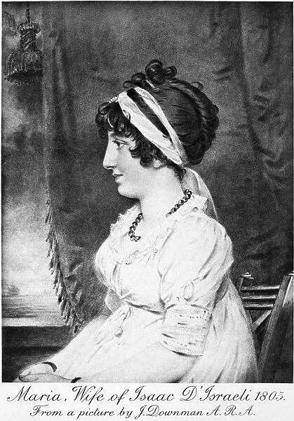 MARIA D ISRAELI (1776-1847). Wife of Isaac D Israeli and mother of Benjamin Disraeli