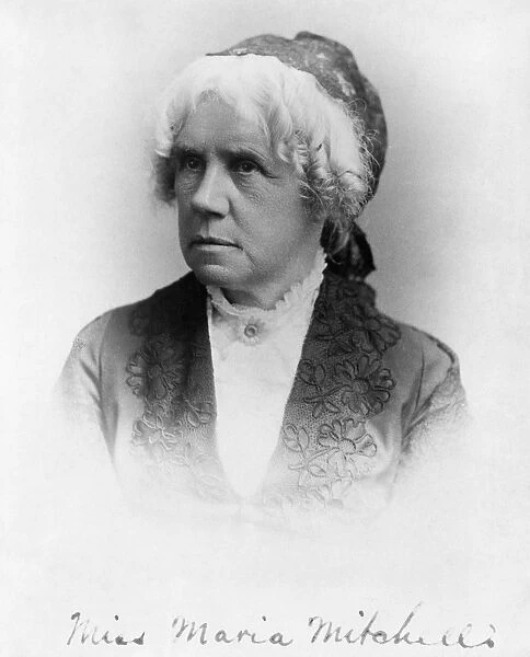 MARIA MITCHELL (1818-1889). American astronomer. Photograph, c1880