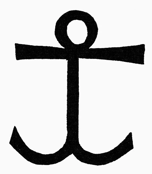MARINERs CROSS. Stylized cross in the shape of an anchor