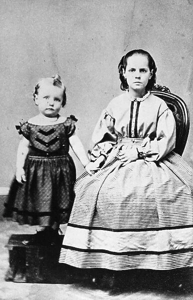 MARK TWAIN: FAMILY, 1862. Sam and Annie Moffett, children of Samuel Langhorne Clemens