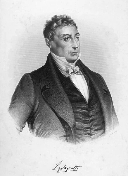 MARQUIS de LAFAYETTE (1757-1834). French soldier and statesman. Mezzotint, American
