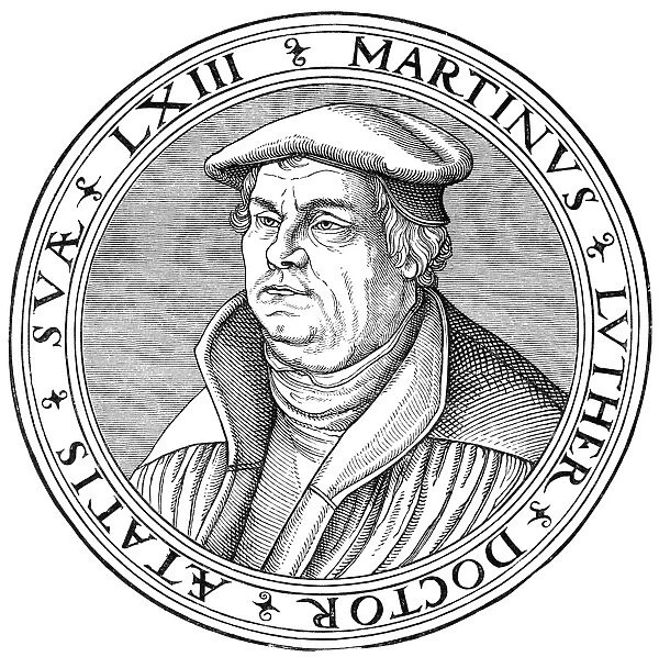 MARTIN LUTHER (1483-1546). German religious reformer. Luther at age 63, the year of his death