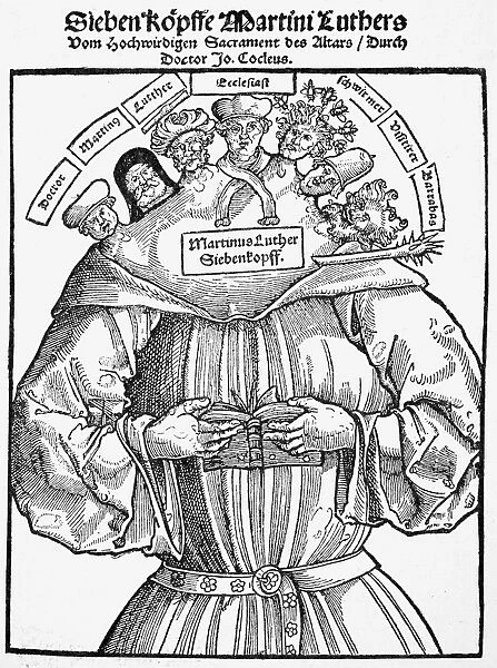MARTIN LUTHER (1483-1546). German religious reformer