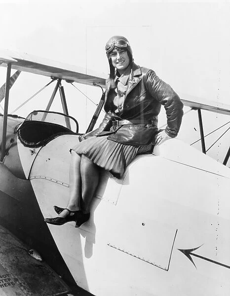MARVEL CROSSON (1900-1929). American aviator. Photograph, c1929
