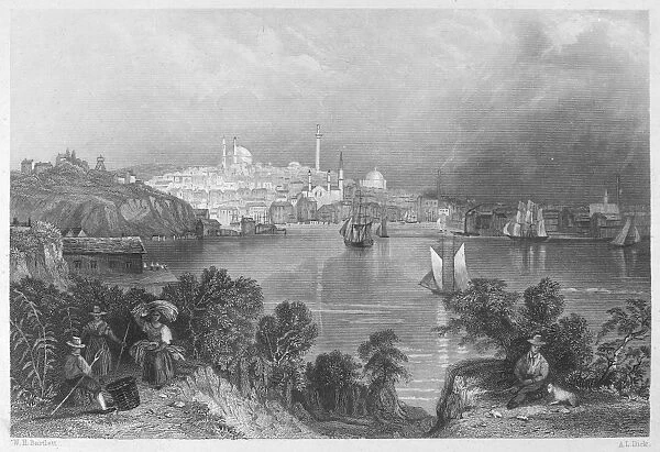 MARYLAND: BALTIMORE, 1842. View of Baltimore, Maryland. Steel engraving, 1842