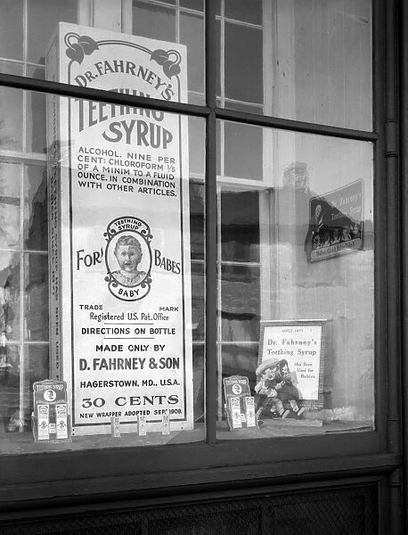 MARYLAND: MEDICINE STORE. A patent medicine shop in Hagerstown, Maryland