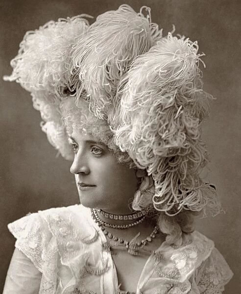 MATHILDE WADMAN. English actress. Photographed in 1888