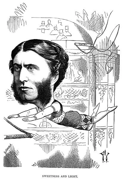 MATTHEW ARNOLD (1822-1888). English poet and critic. Caricature, 1872, by Frederick Waddy
