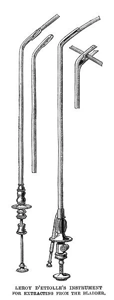 MEDICAL INSTRUMENTS, 1867. Medical instruments invented by Leroy d Etiolle, for