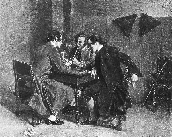 MEISSONIER: TROIS FUMEURS. Les Trois Fumers (The Three Smokers)