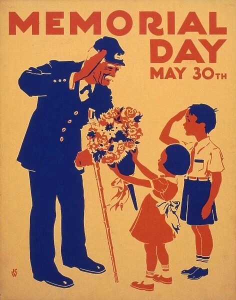 MEMORIAL DAY, c1936. Memorial Day poster honoring American veterans, c1936